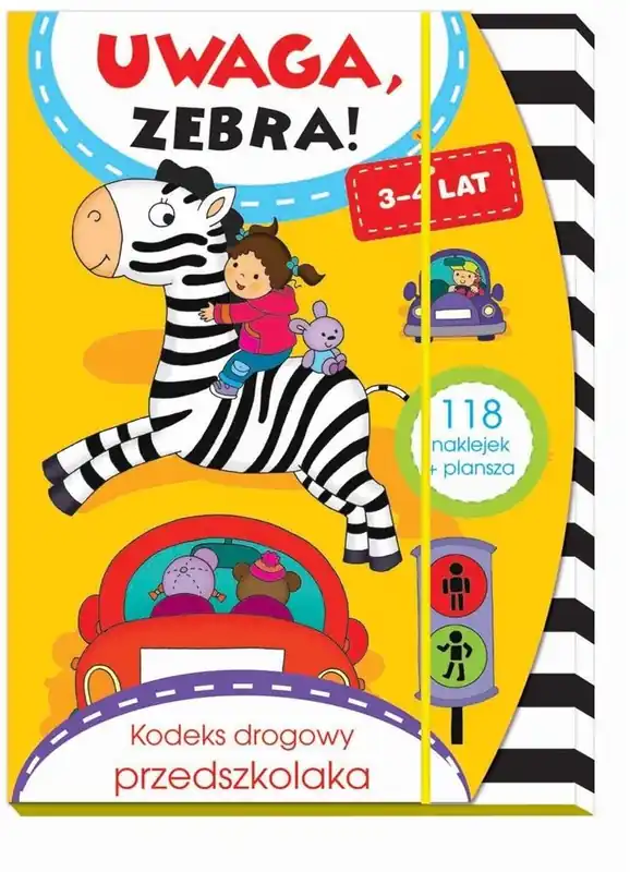 Uwaga, zebra! Kodeks drogowy przedszkolaka 3-4 lat Kup online