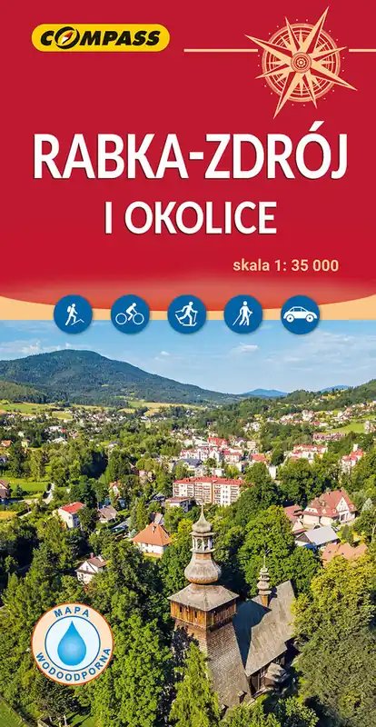 Mapa - Rabka zdrój i okolice 1:35 000 Zamów dziś