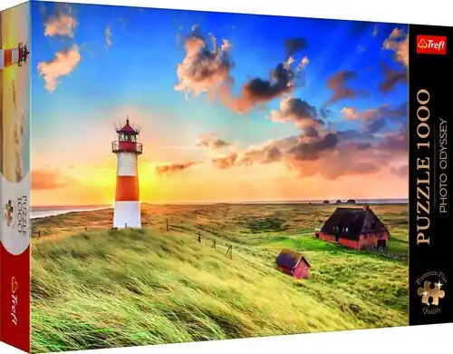 Ograniczona ilość Puzzle 1000 Latarnia w List, Niemcy TREFL