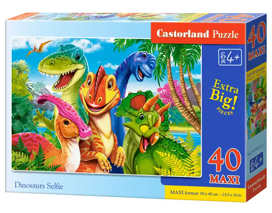 Puzzle 40 Dinosaurs Selfie CASTOR Bezpieczna płatność