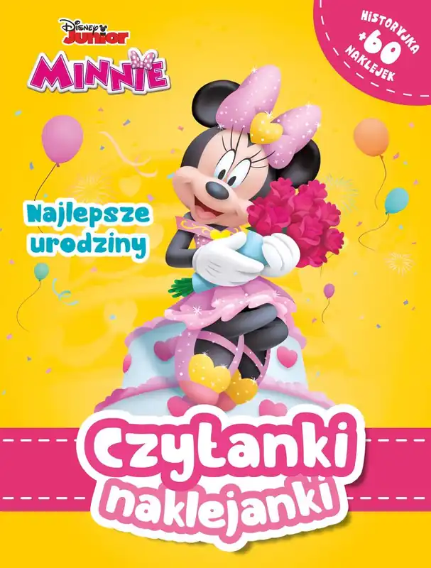 Czytanki naklejanki. Disney Junior Urodziny Minnie Hit cenowy