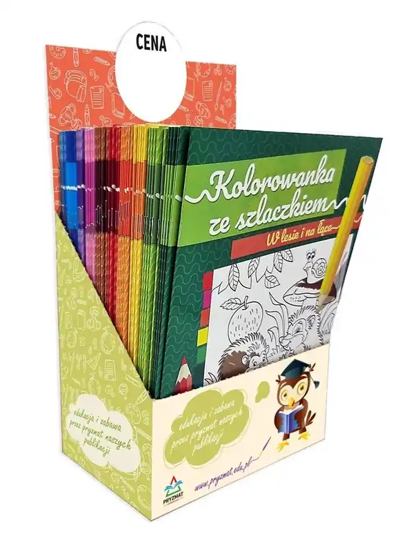 Hit cenowy Kolorowanka ze szlaczkiem display 60szt