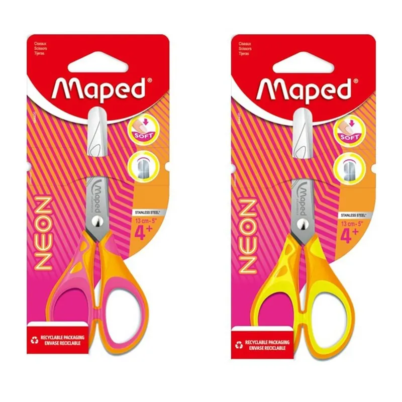 Bezpieczna płatność Nożyczki szkolne Neon Soft 13cm mix MAPED