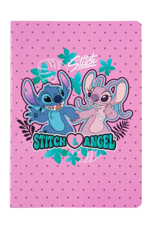 Nowość Zeszyt A5 32k 3-linie kolor Disney Blue Stitch wzór 3