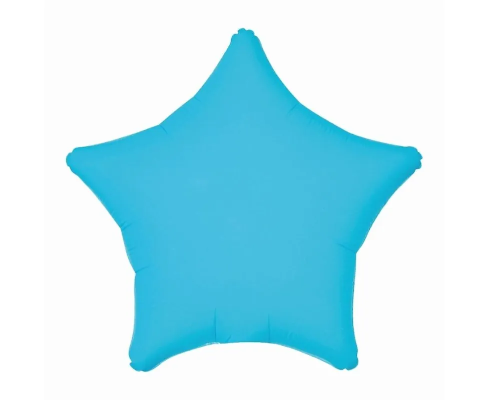 Balon foliowy Gwiazda fluor niebieski 46cm Wyjątkowa oferta