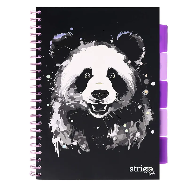 Zniżka Kołozeszyt Strigo A4 Project Book Panda czarny linia