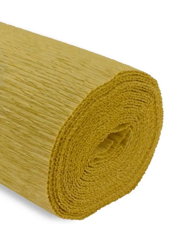 Krepina 50x250cm 180g musztardowa Łatwy zwrot