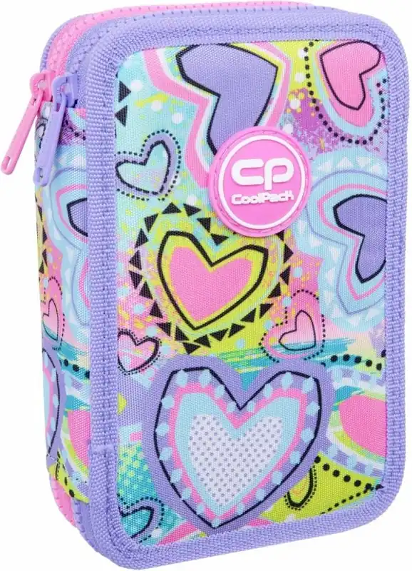 Piórnik 2-komorowy z wyposażeniem Coolpack Jumper 2 Sew Heart Hit cenowy
