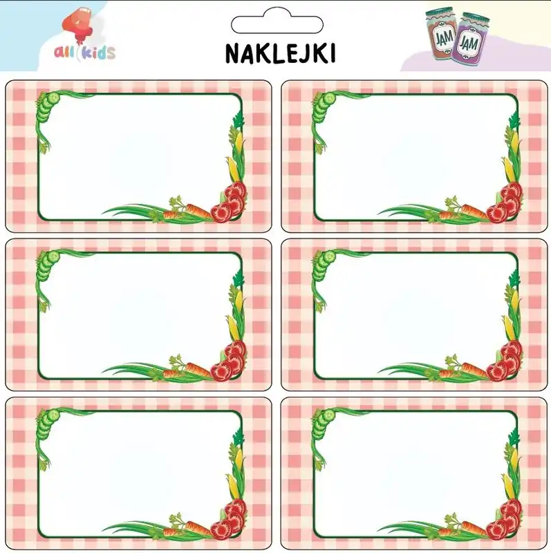 Naklejki na przetwory Warzywa Dodaj do koszyka