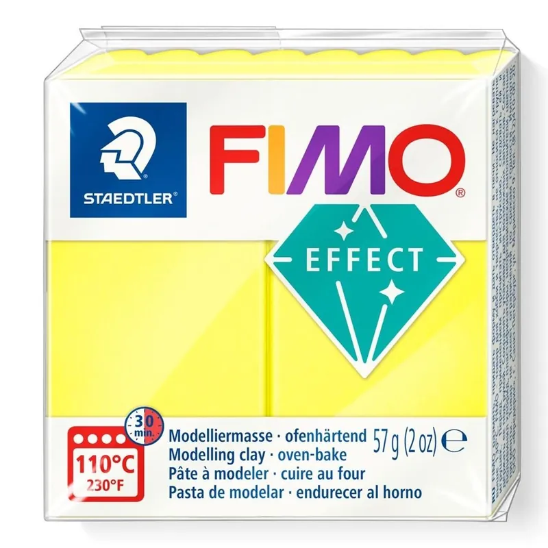 Rabat Masa termoutwardzalna Fimo 57g neon żółty