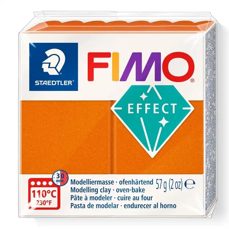 Ograniczona ilość Masa termoutwardzalna Fimo 57g pomarańcz metal