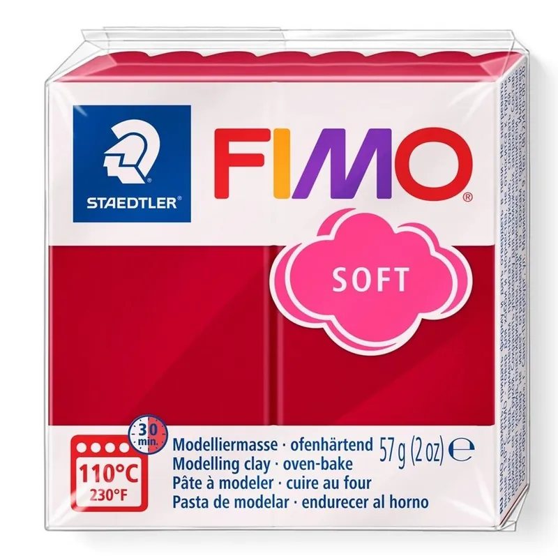 Masa termoutwardzalna Fimo 57g karminowy Tylko do końca tygodnia