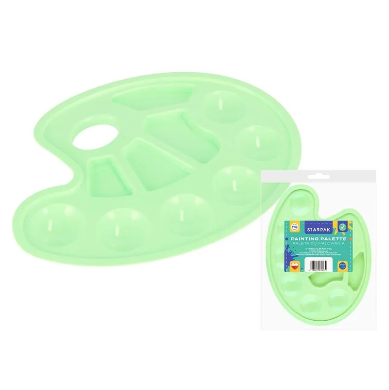 Plastikowa paleta do farb pastel zielony Hit cenowy