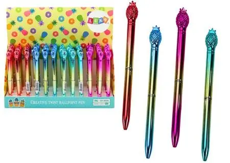 Długopis Ananas w połysku 0,7mm nieb. (48szt) Hit cenowy