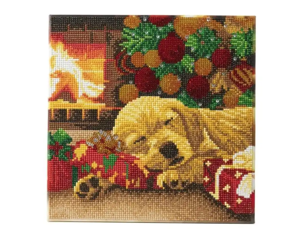 Obraz na płótnie 30x30cm z mozaiką Labrador Tylko do końca tygodnia