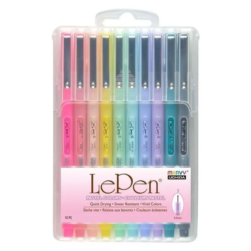 Cienkopisy Le Pen Pastel 10 kolorów Szybka dostawa
