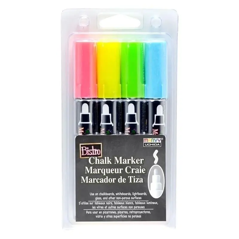 Dostępne od ręki Markery kredowe Bistro Chalk 4 kolory