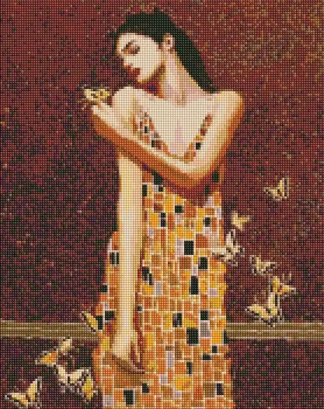 Nowy Diamentowa mozaika - W objęciach motylów 40x50cm