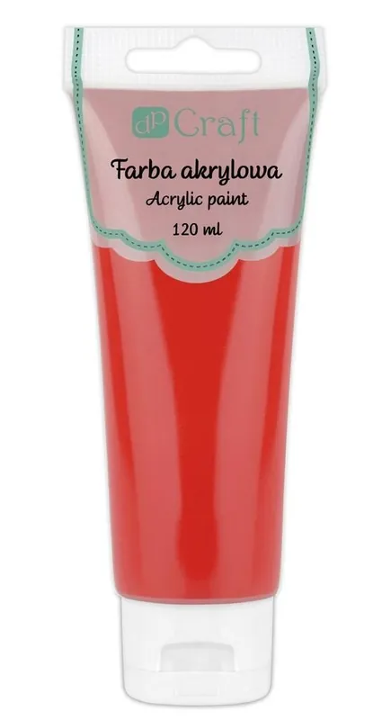 Szybka wysyłka Farba akrylowa czerwona 120ml