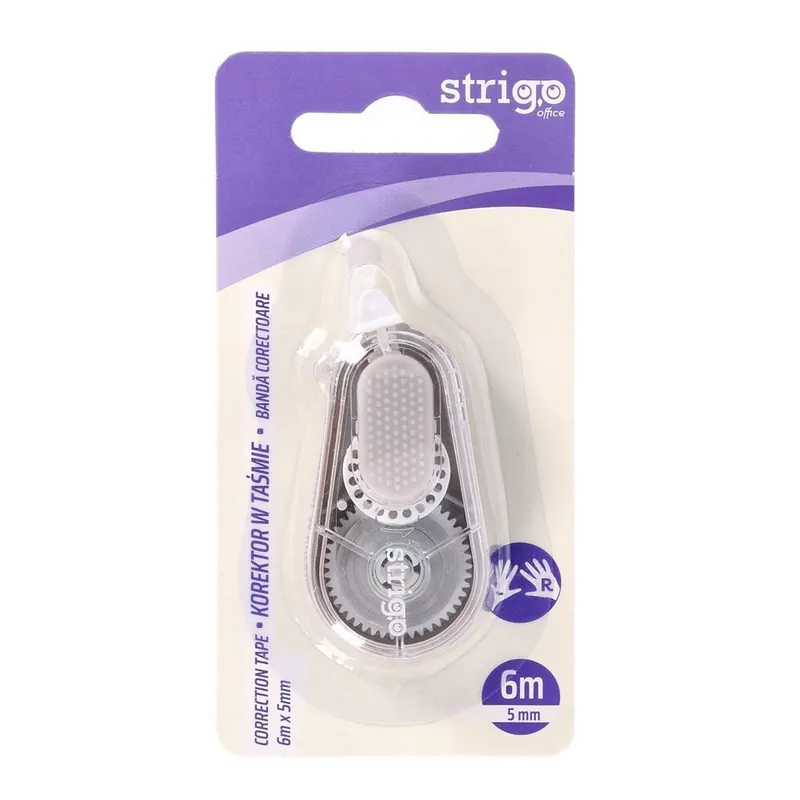 Korektor w taśmie 5mmx6m żółty STRIGO Super okazja