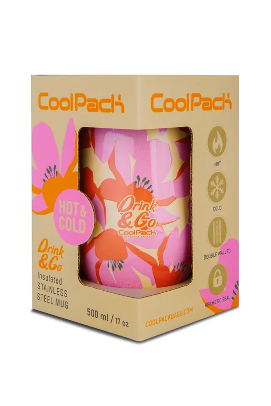 Bestseller Kubek termiczny 500ml Coolpack coffee mug miss flores rosa