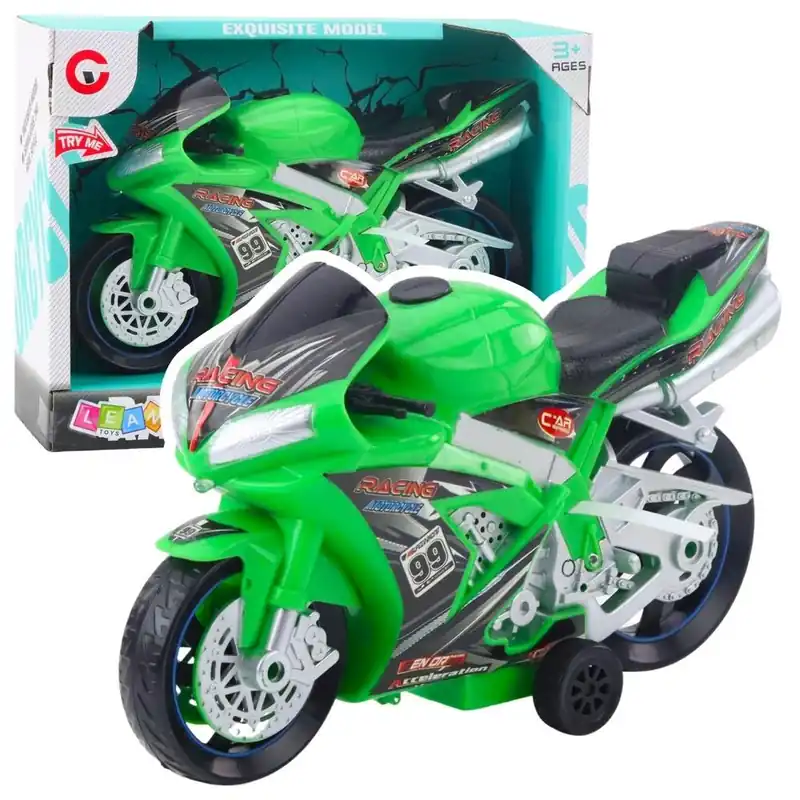 Tani Motor wyścigowy z napędem zielony