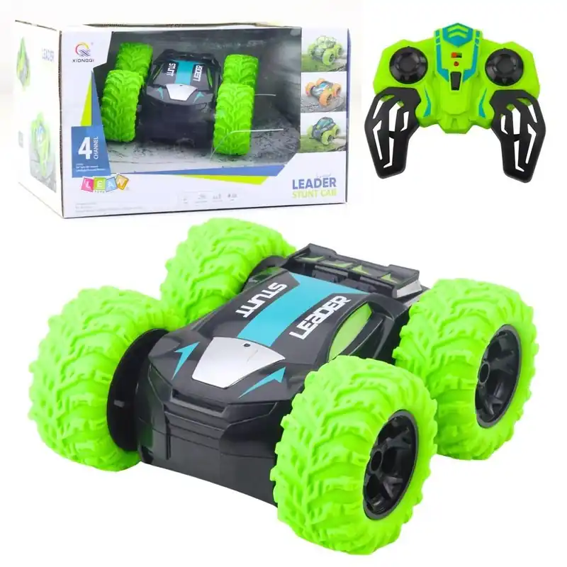 Tylko do końca tygodnia Samochód kaskaderski R/C obroty o 360 zielony