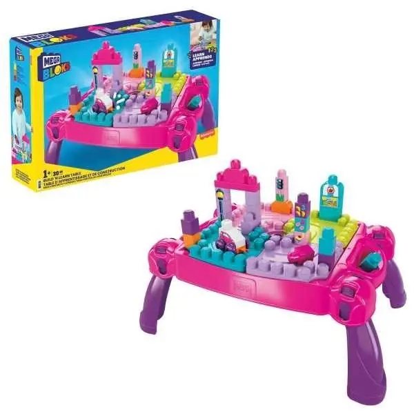 Mega Bloks Stolik z klockami Buduj i ucz się róż Wyjątkowa oferta