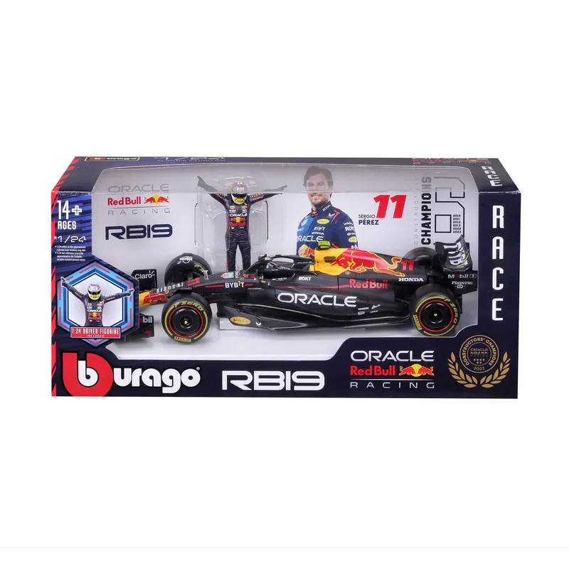 Dodaj do koszyka BBURAGO BOLID F1 Red Bull RB19 FIGURKA SERGIO PEREZ 1:24