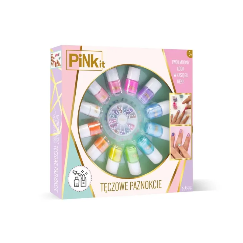 Pink it Tęczowe paznokcie Zamów dziś